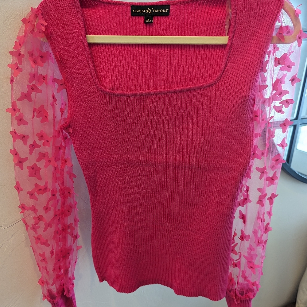 Almost famous pink Size L NWT